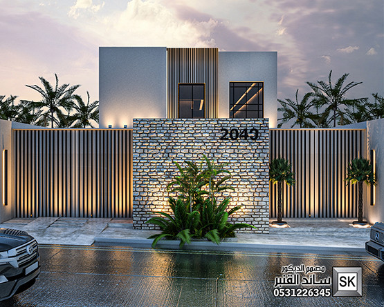 واجهة قصر مصغر في الرياض من أعمال مصمم الديكور سائد القنبر