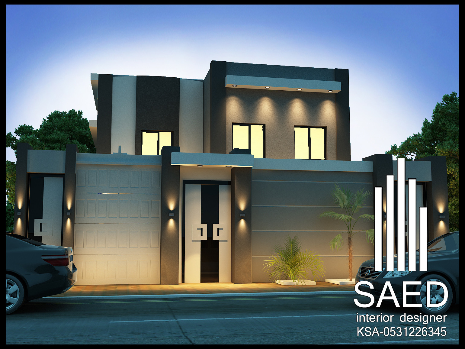 واجهات خارجية في نجران من أعمال مصمم الديكور سائد القنبر