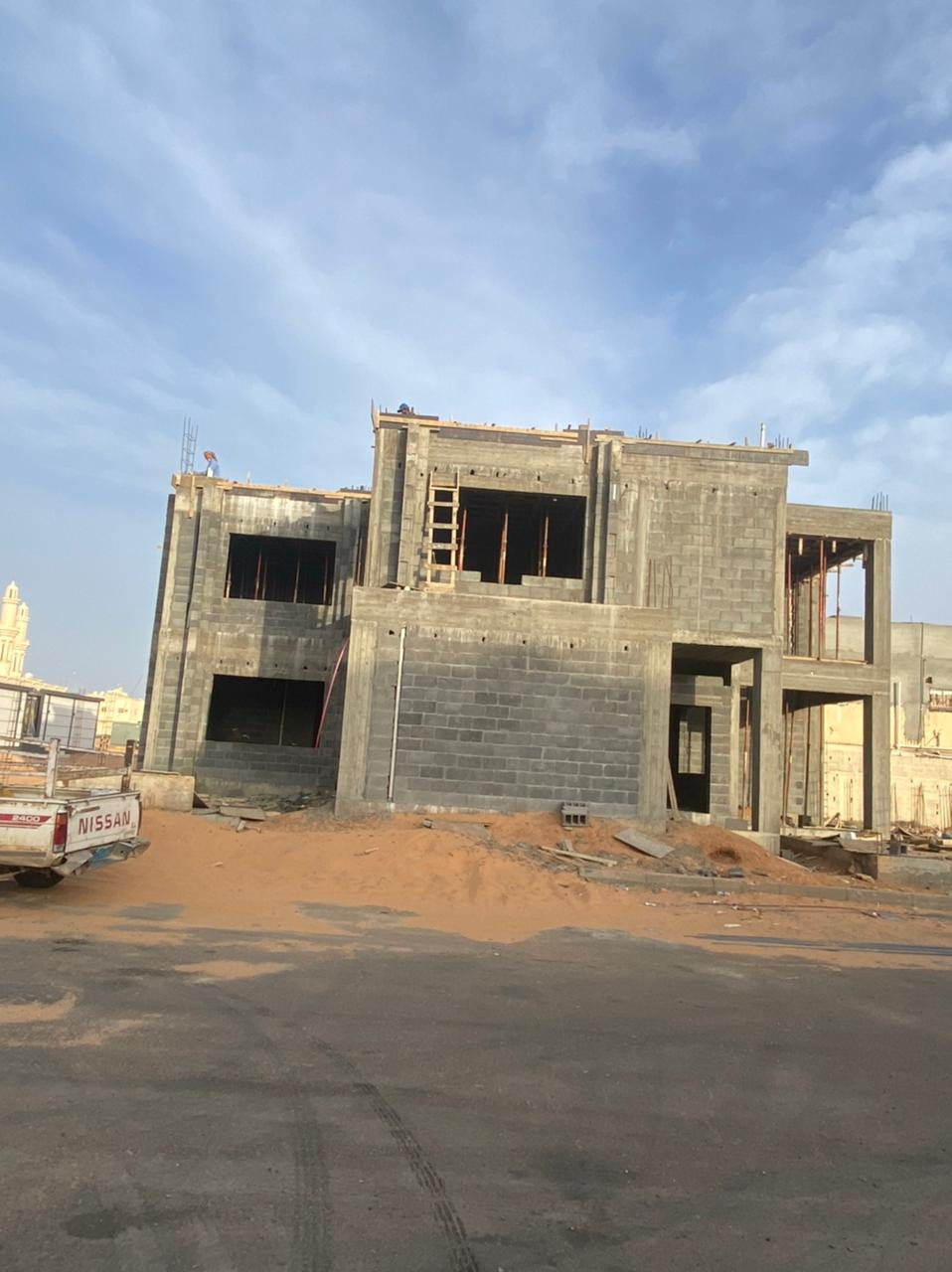 واجهة قصر مصغر في الاحساء من أعمال مصمم الديكور سائد القنبر