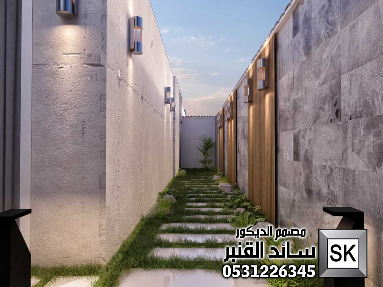 تنسيق حدائق منزلية في الرياض من أعمال مصمم الحدائق سائد القنبر