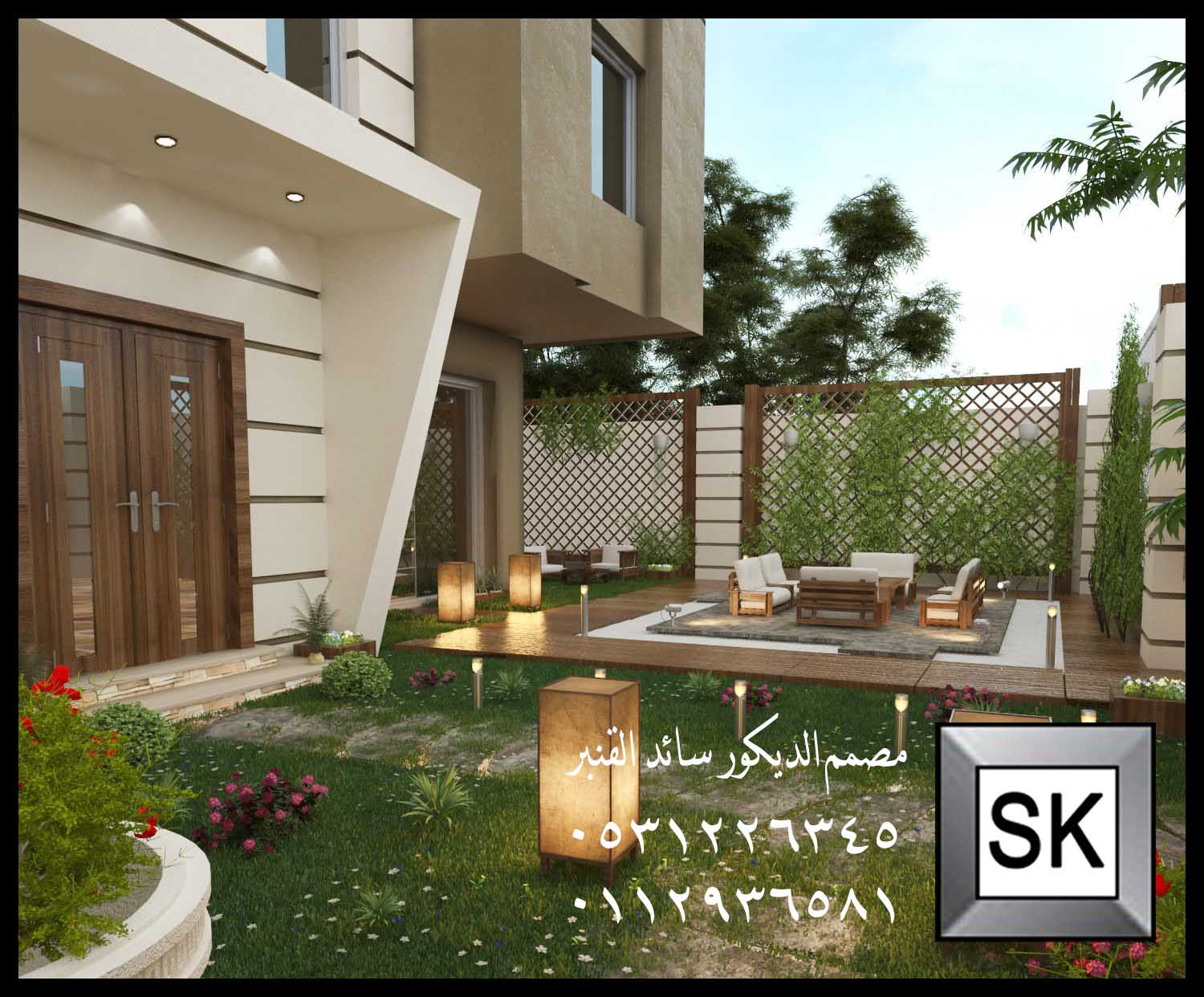 تصميم حدائق منزلية في جدة من أعمال مصمم الحدائق سائد القنبر