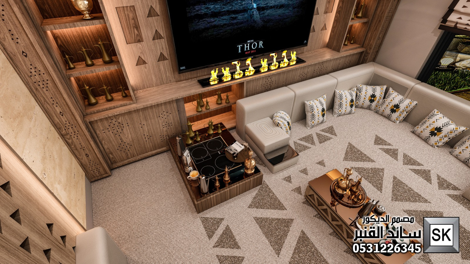 تفصيل موكيت حفر نقشة نجدية  . تفصيل اثاث برسومات  نجدبة في الرياض من أعمال مصمم سائد القنبر