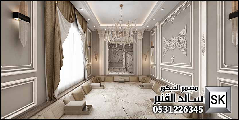 تصميم و تنفيذ غرفة طعام فخمة في الرياض