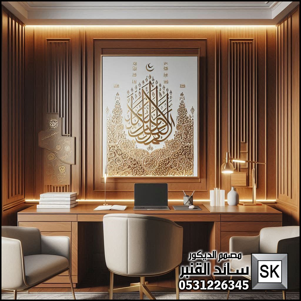 تصميم مكاتب و غرف إجتماعات لرجال الأعمال و الشيوح في الرياض من أعمال مصمم الديكور سائد القنبر