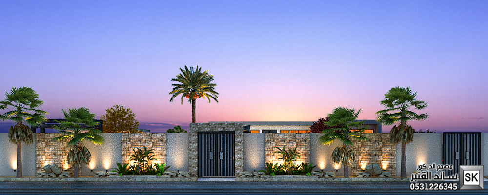 شاليهات فخمة في الرياض من أعمال مصمم الحدائق سائد القنبر