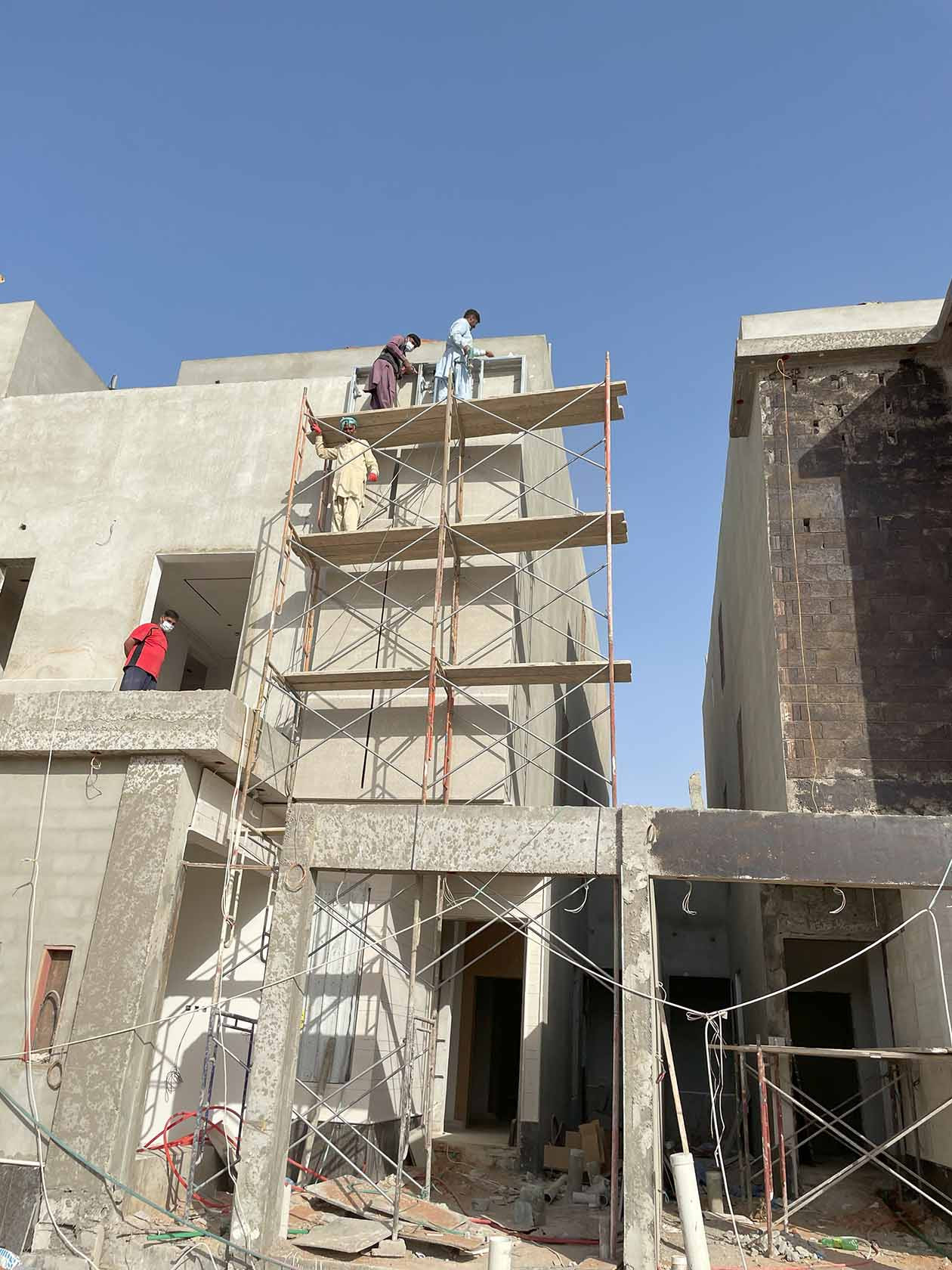 تشطيب واجهات حجر و كسر رخام و حجر طبيعي و بروفايل و أسمنت بورد و فوم حجري في الرياض 0531226345