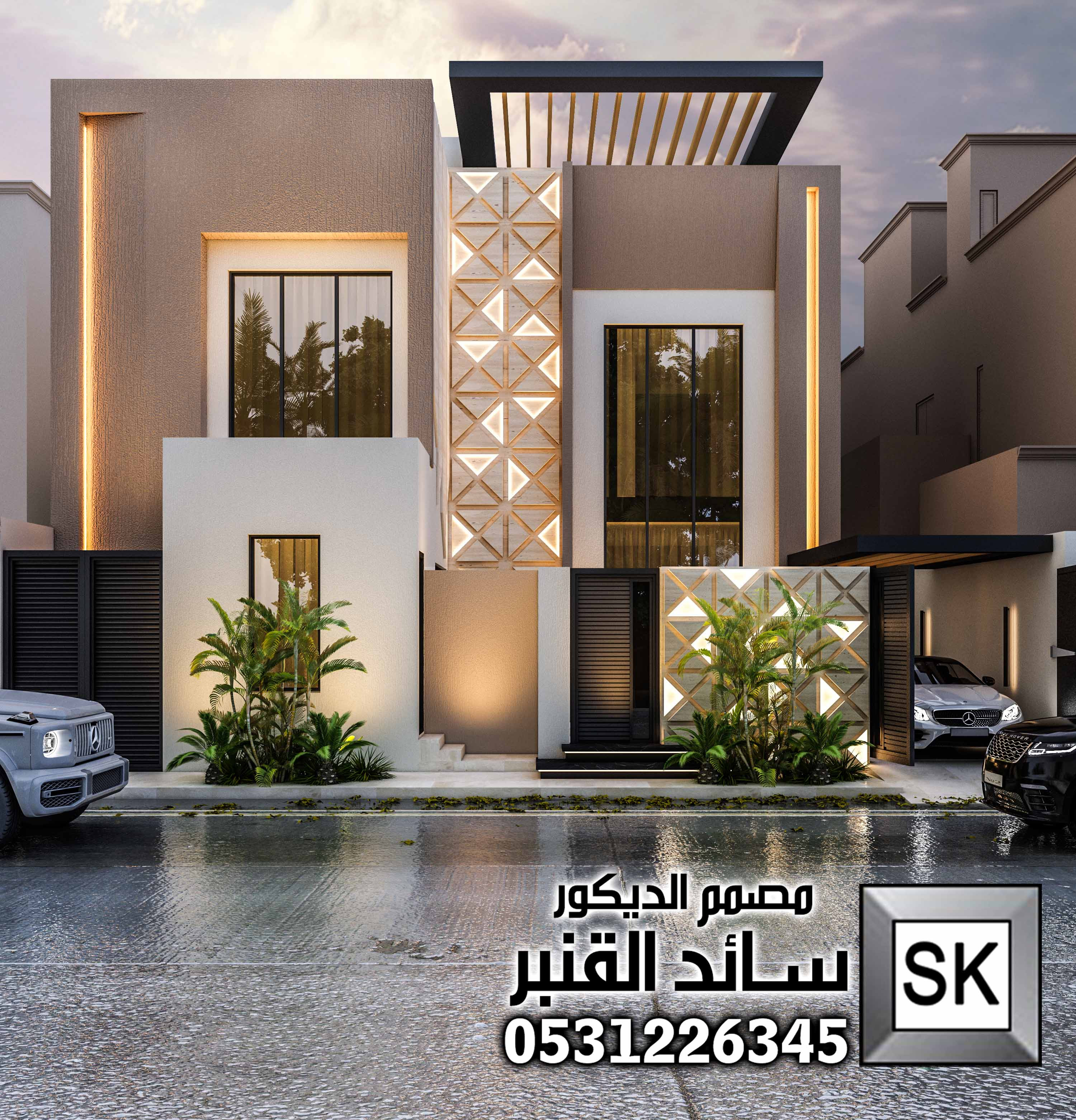 تشطيب واجهة كود وادي حنيفة بالرياض رخام ترفنتين . بروفايل جوتن شامل تصميم . إشراف مجاني0531226345