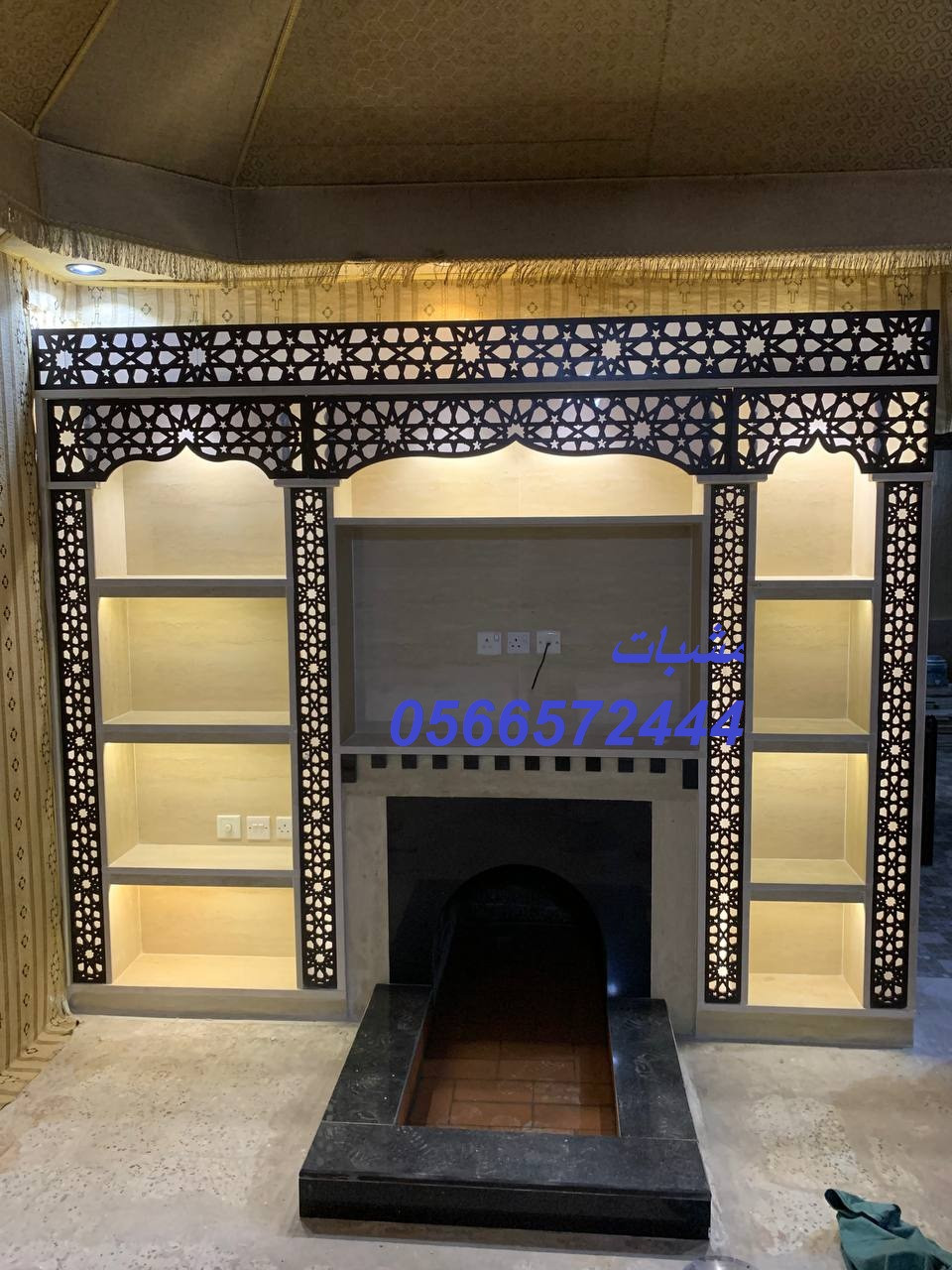 مشبات رخام,مشبات حيثة,صور مدافئ