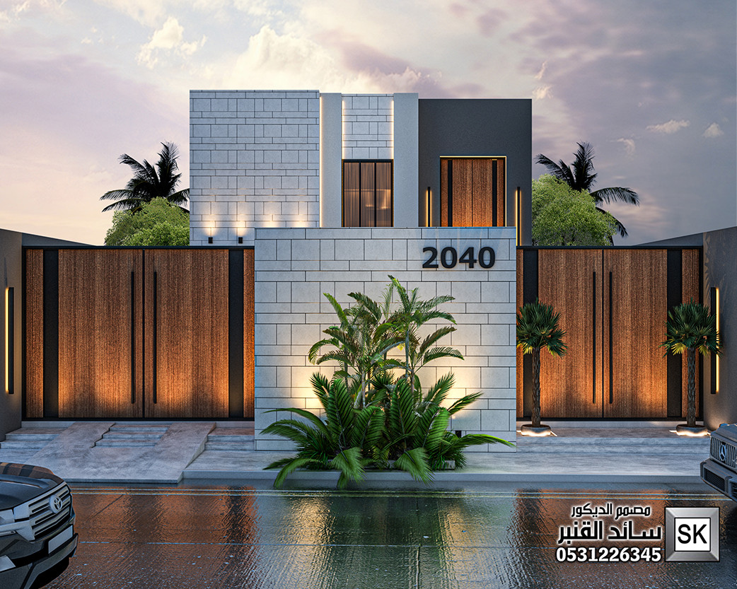 واجهة فيلا خارجية قصر مصغر في  الرياض بتكاليف مدروسة و تحفة فنية جوال 0531226345