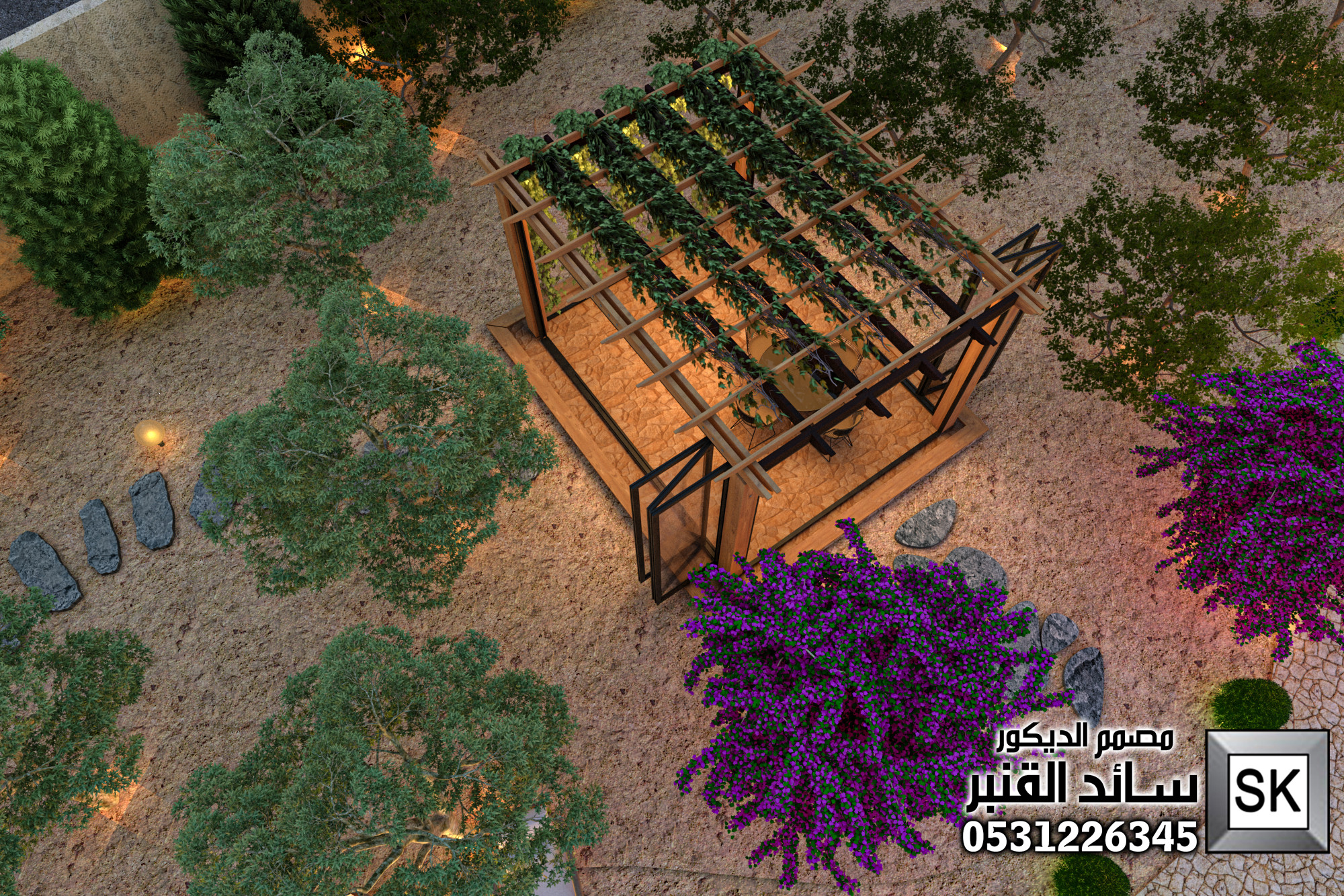 تشطيب لاندسكيب  مزارع و إساراحات في الرياض 0531226345