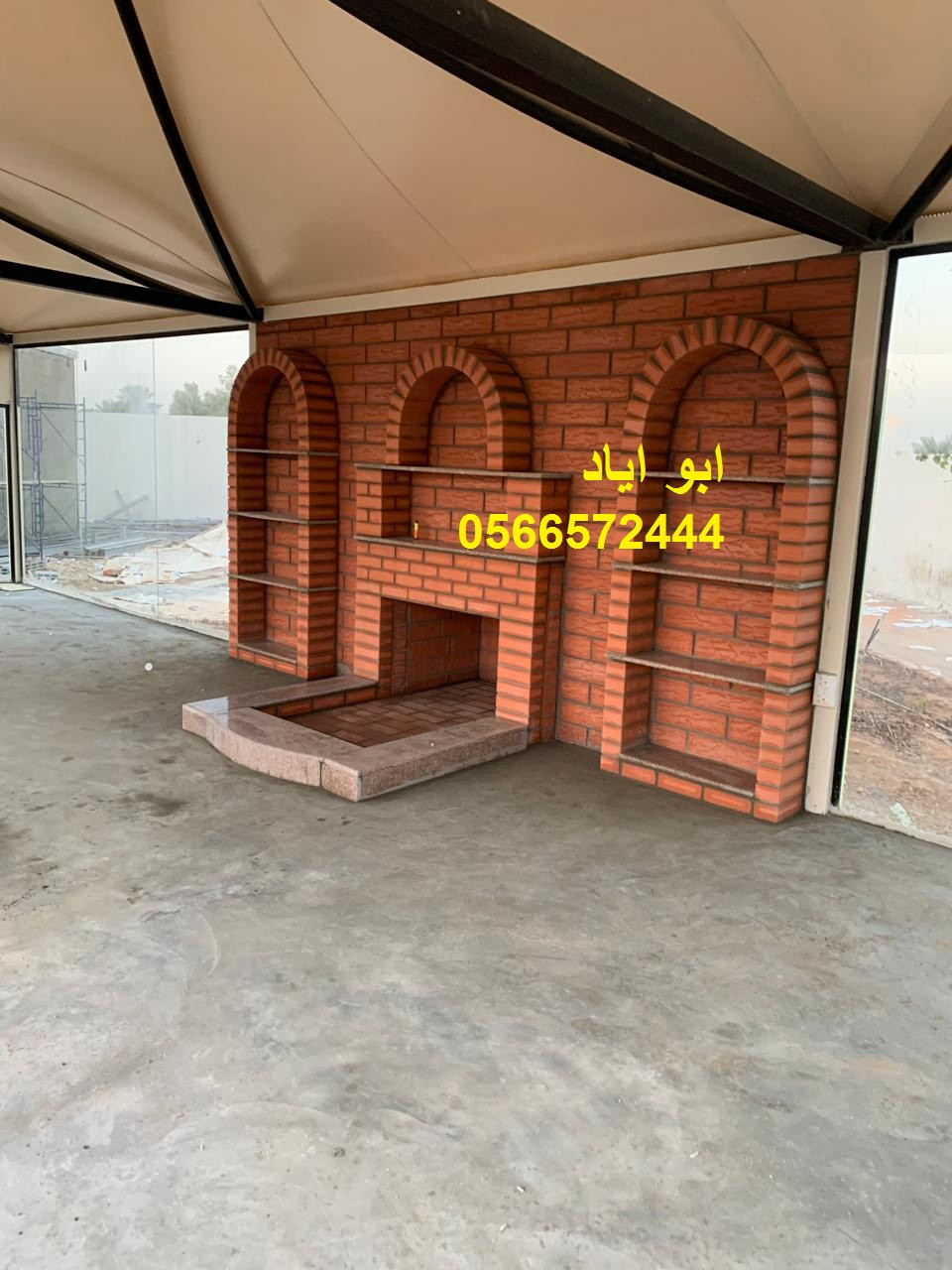 مشبات طوب فخمة بتصاميم مودرن تضيف جمال للمكان وتنشر الدفء في البيت تنفيذ مشبات طوب بخبرة عالية وجودة