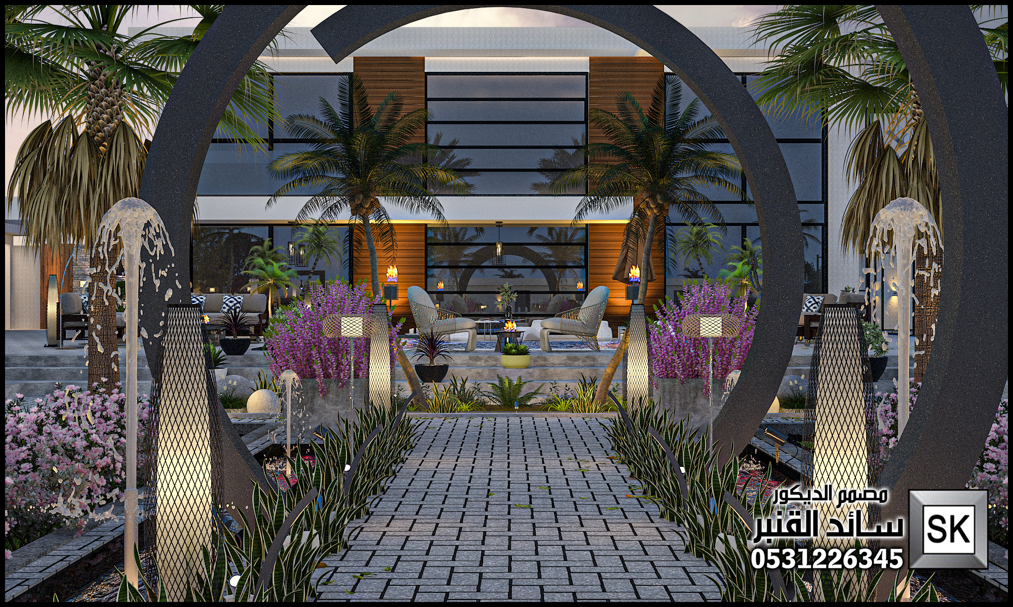 لاندسكيب مزارع و إستراحات في الرياض 0531226345