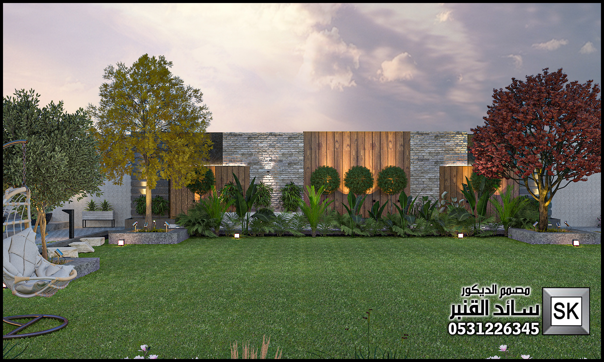 لاندسكيب مزارع و إستراحات في الرياض 0531226345
