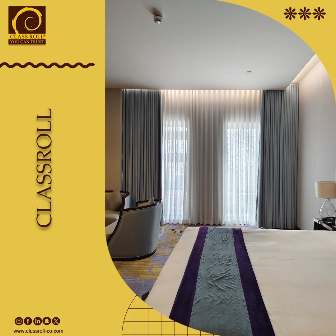 تفصيل وتركيب ستائر فاخرة – رول، بلاك آوت، وجميع الأنواع