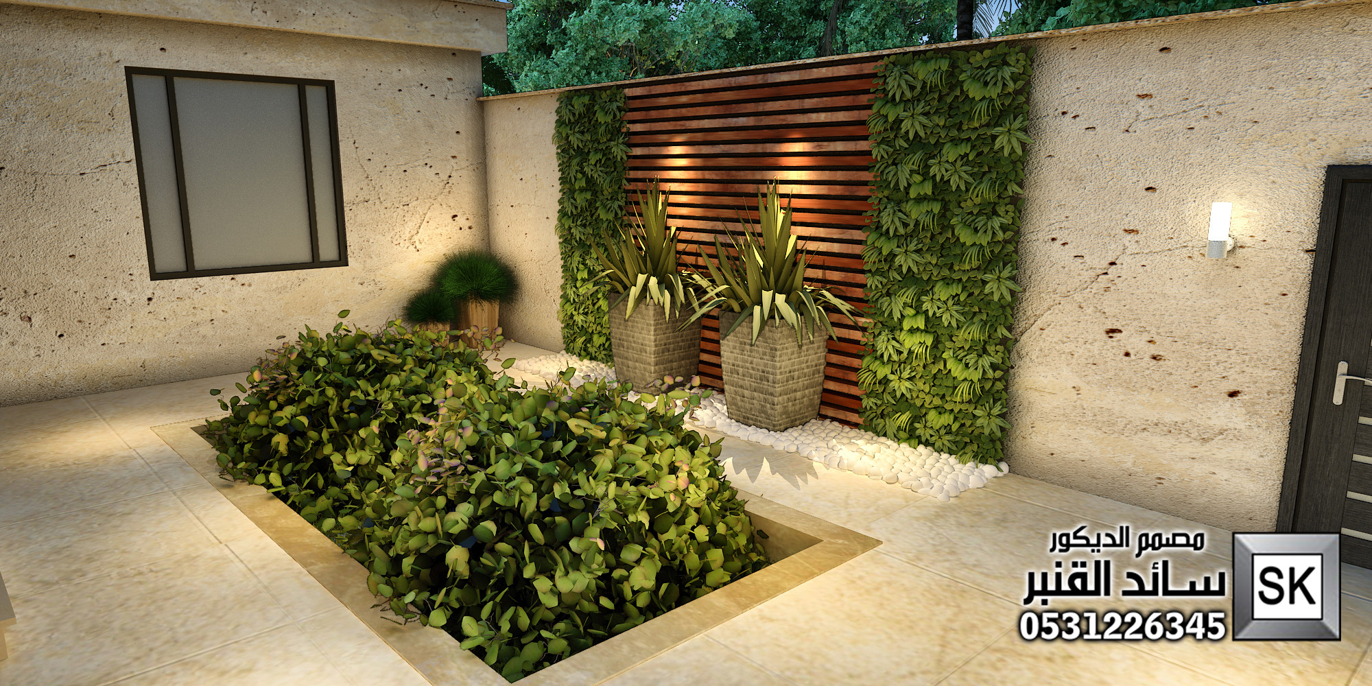 مصمم حدائق إستراحات في الرياض 0531226345