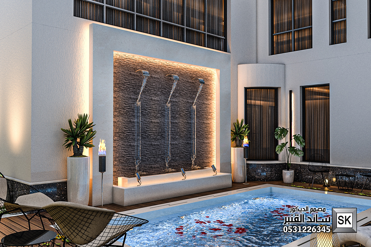 تصميم و تشطيب  حدائق منزلية في الرياض 0531226345