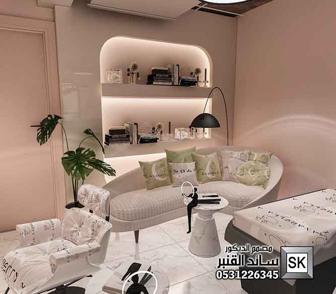 تصميم و تشطيب صالون تجميل نسائي و سبا و حمام مغربي في الرياض 0531226345