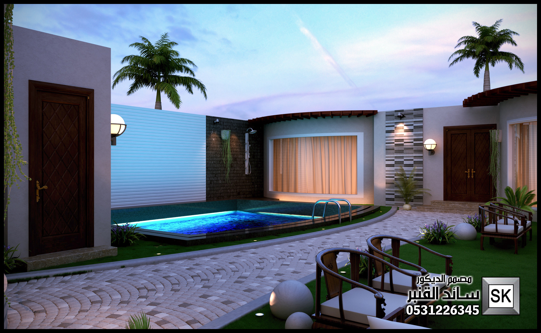 تصميم و تشطيب شاليهات في الرياض 0531226345