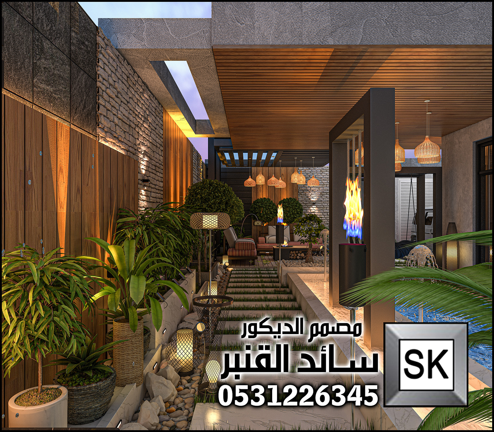 لاندسكيب منزلي في الرياض 0531226345