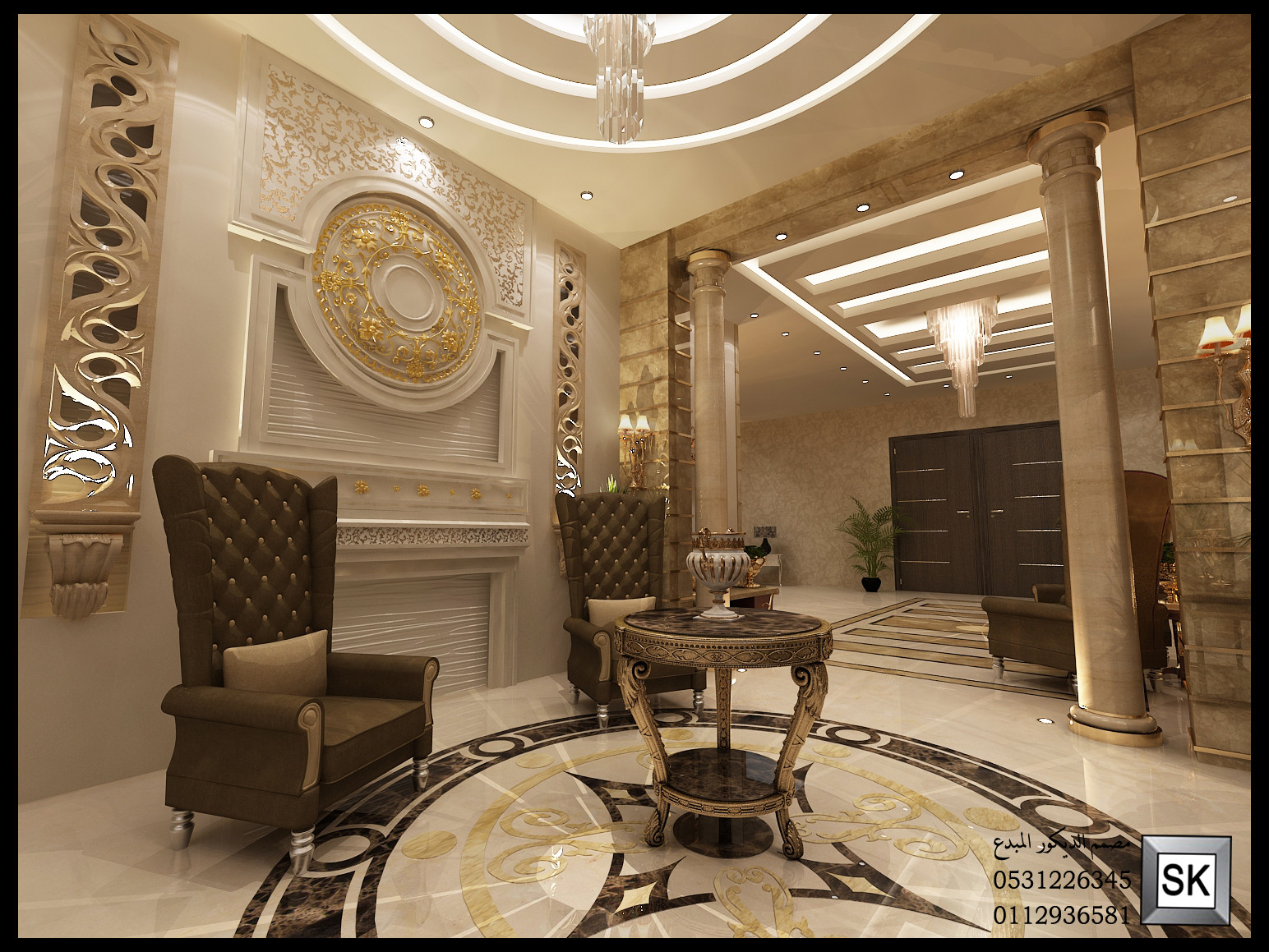 مصمم ديكور داخلي محترف في الرياض 0531226345