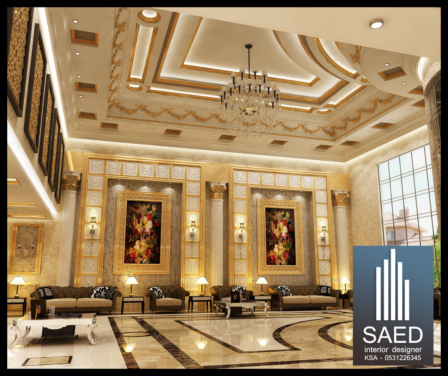 مصمم ديكور داخلي محترف في الرياض 0531226345