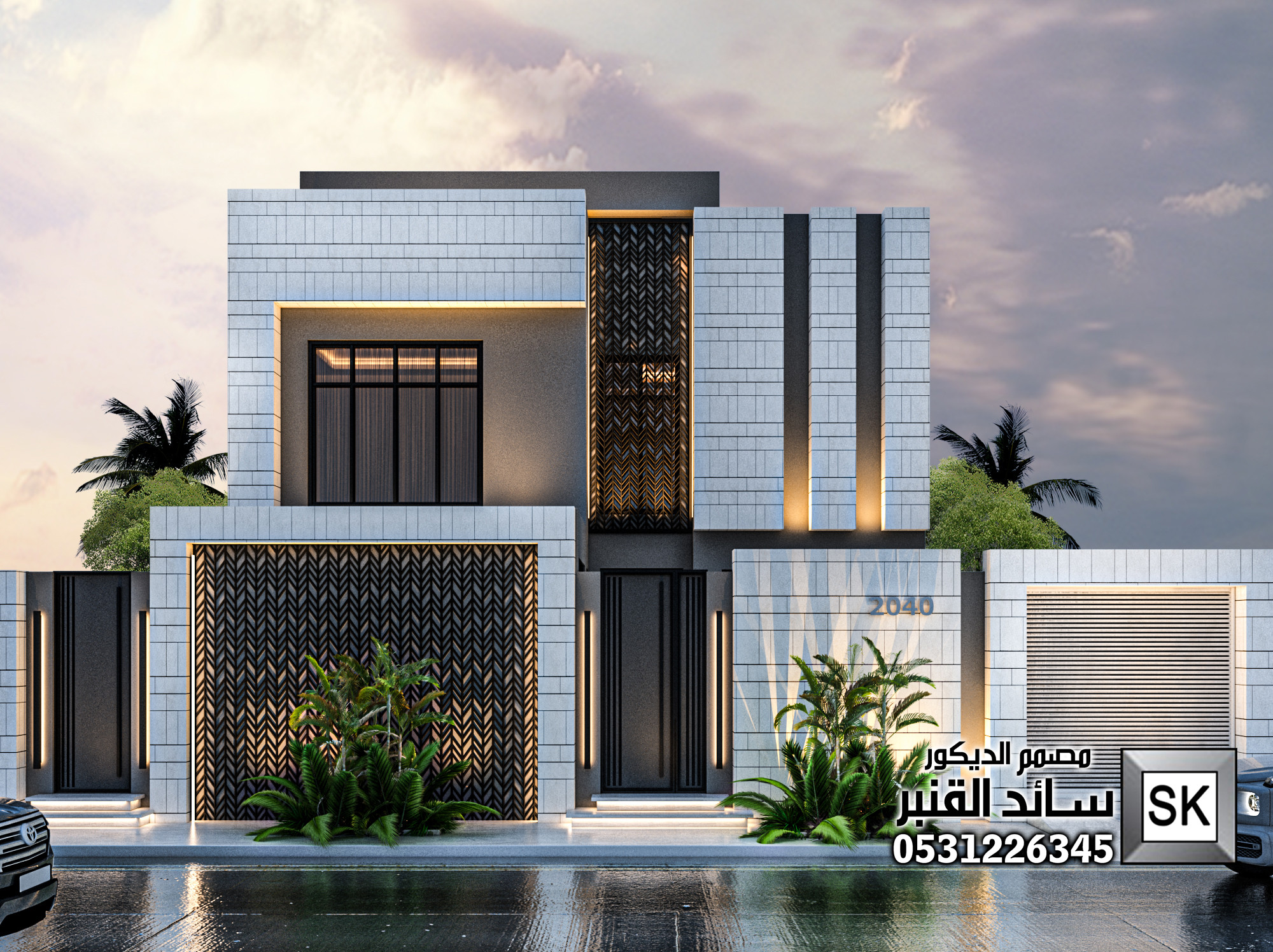 مصمم واجهات فلل و قصور في الرياض 0531226345