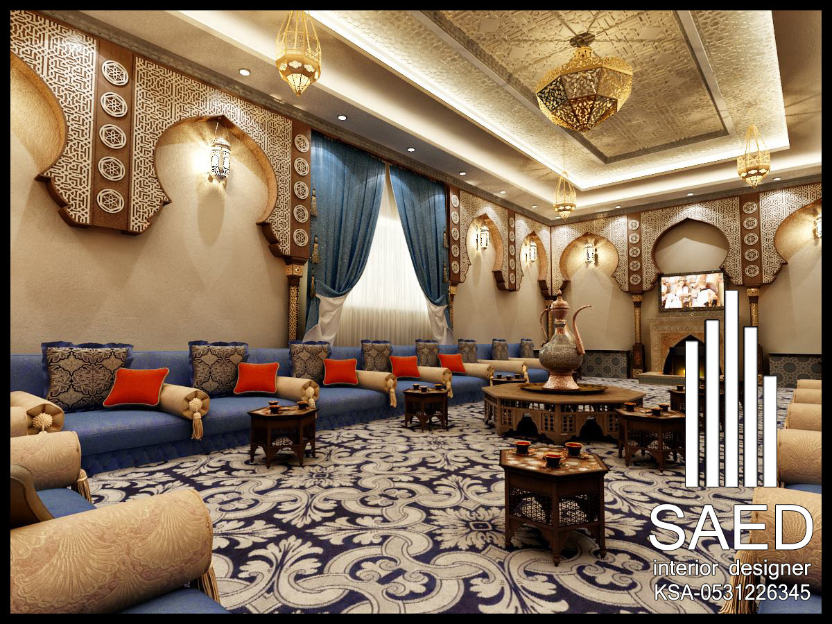 تصميم و تشطيب مجالس مغربية و أندلسية في الرياض 0531226345