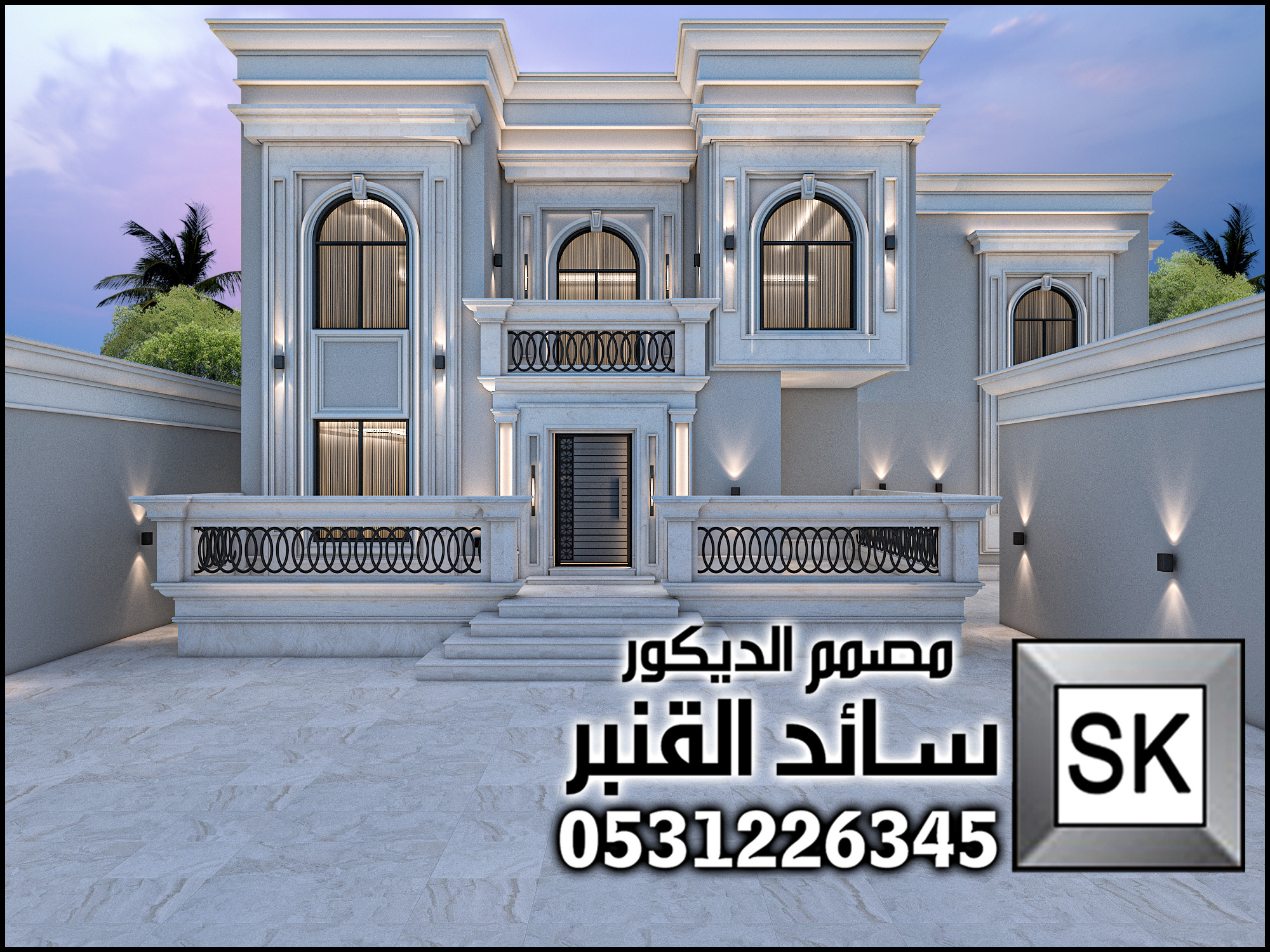 واجهة فيلا نيوكلاسيك في عسير 0531226345