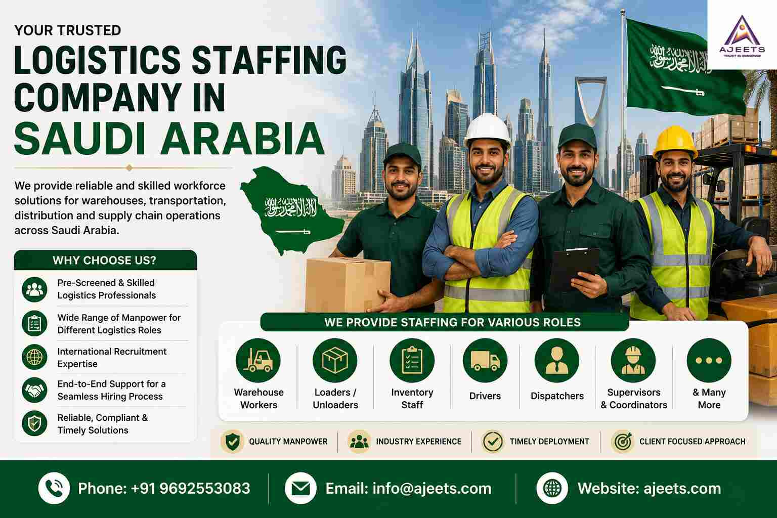 Logistics Staffing Company in Saudi Arabia
