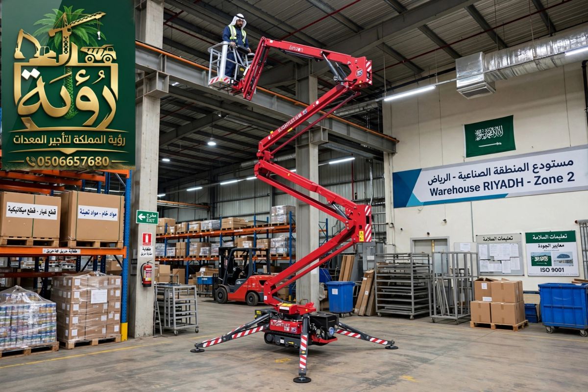 سبايدر لفت 26م للإيجار في المزاحمية وضرماء | رافعة عنكبوتية | Spider Lift