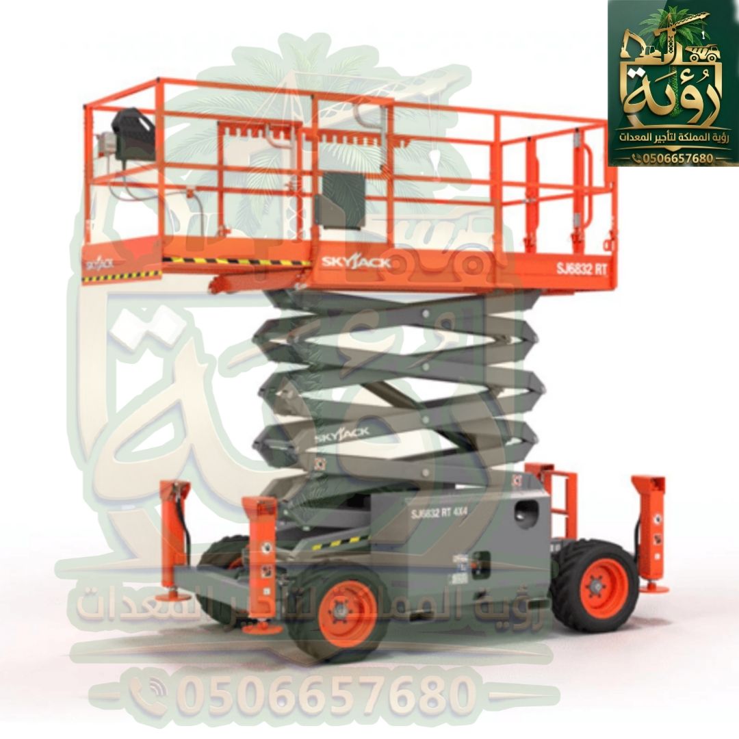 سيزر لفت 10م للإيجار في المويه وميسان | رافعة مقصية | Scissor Lift